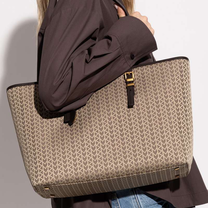 Promo Michael Kors Quinn Large Mk2000 Logo Jacquard Tote Bag