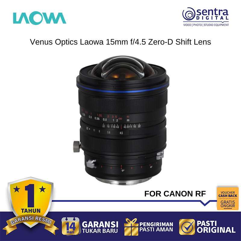 LAOWA 15mm Shift Professional Full Frame Lens Zero-D for  Architectural Photography Perspective Correction X01