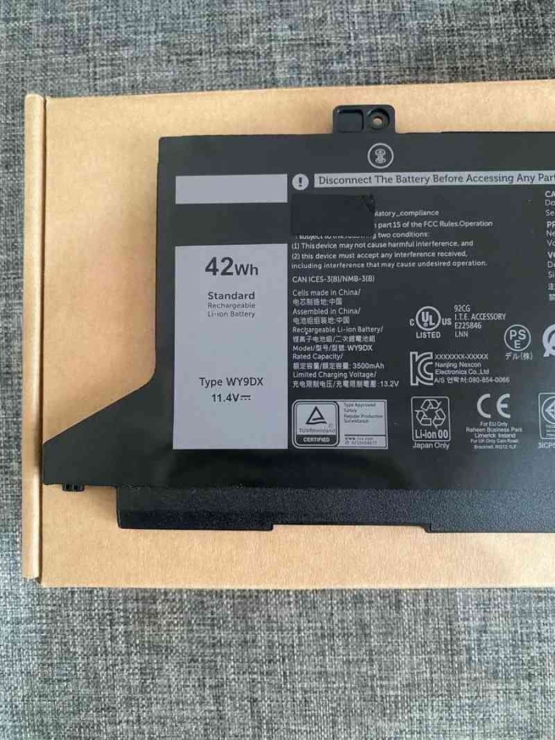 Replacement 42Wh Laptop Battery For Dell Latitude 5420 5520 – 11.4V Li-Ion, Type WY9DX, 005R42, 0M3KCN