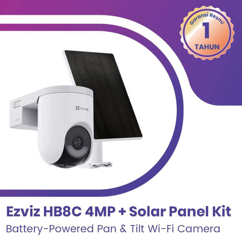 Solar Panel Ezviz Wireless Camera System Jual EZVIZ HB8 LITE 4MP