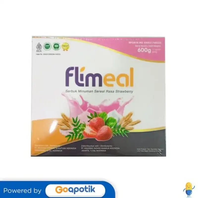 Serial Rasa Strawberry Jual Flimeal Minuman Sereal Rasa Strawberry 50 Gram Box 12 Sachet (600 ...