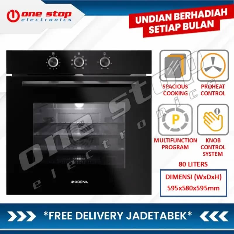 Jual [garansi Resmi] Modena Bo 1682 Cabk Built In Electric Oven 80l ...