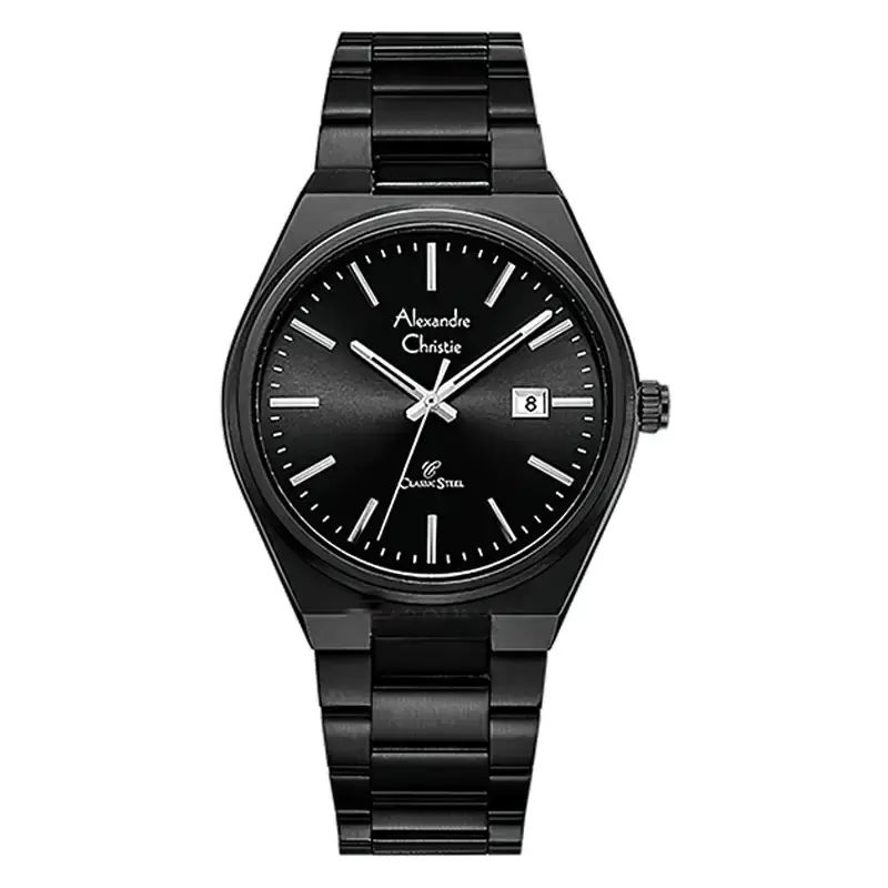 Promo Alexandre Christie Ac 8713 Full Black Man Mdfipba Diskon 30% Di ...