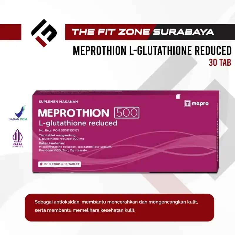Jual Meprothion 500mg 3 Strip 30 Tablet 1 Box L-glutathione Suplemen  Kecantikan Kesehatan Kulit Di Seller Thefitzonestore - Kebraon, Kota  Surabaya