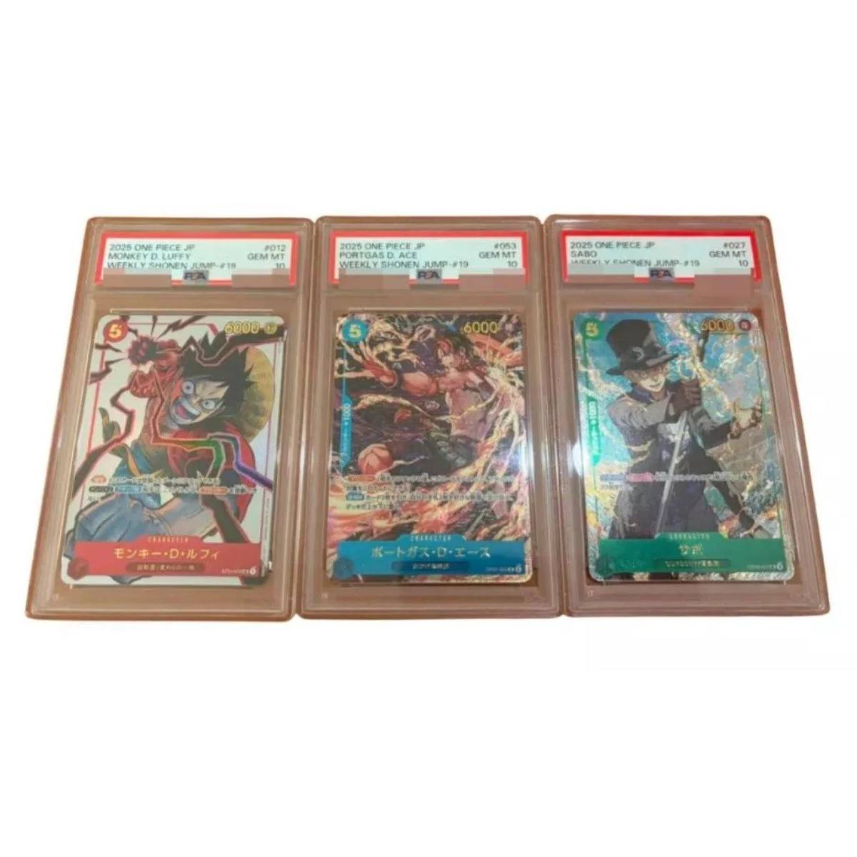 PSA10 ONE PIECE ACE/LUFFY/SABO ジャンプ19 Ace & Sabo & Luffy OP13