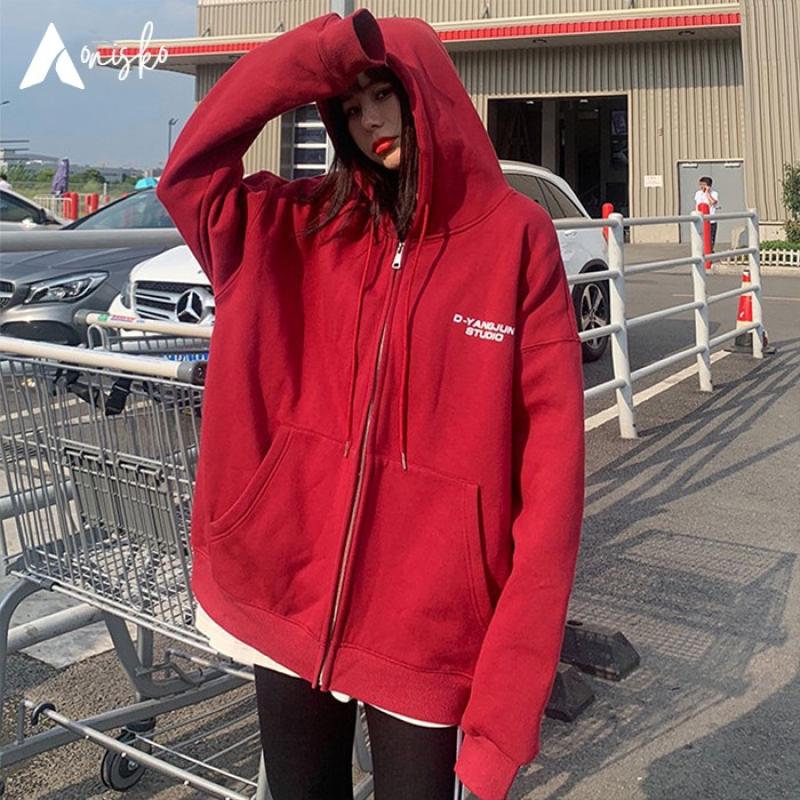 Promo [s 7xl] Jaket Zipper Hoodie Wanita D Yangjun Studio Size