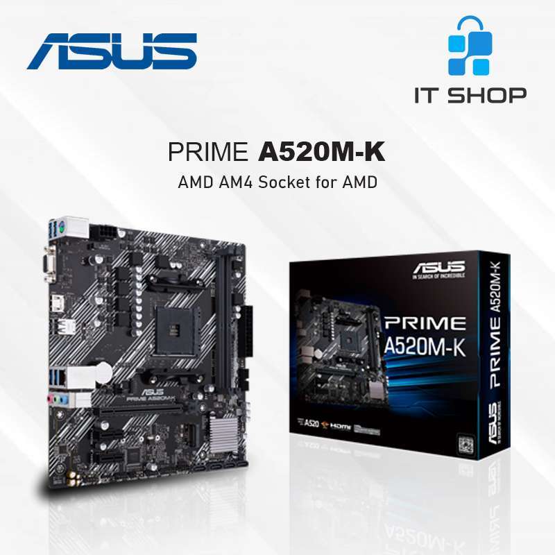 Jual Motherboard Asus Prime A520MK AM4 di Seller IT Shop Store Mojo