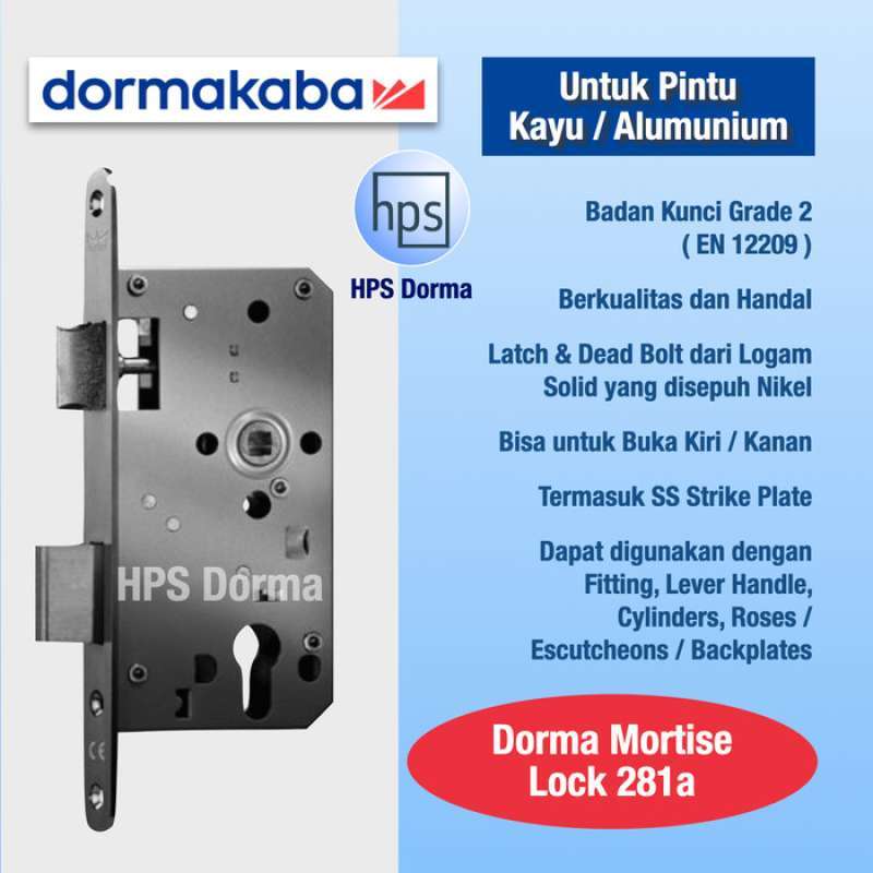 Promo Mortise Lock 281 A / Badan Kunci Dorma 281 A Diskon 23 Di Seller