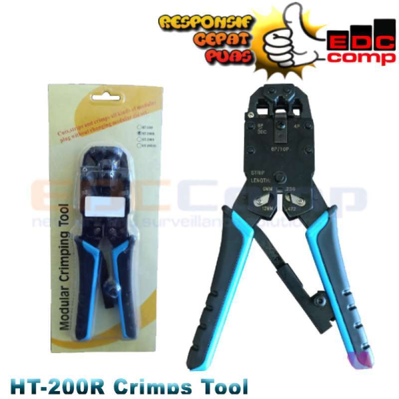 Jual Crimping Tool HANLONG HT-200R Original|Tang Crimping RJ45 Cat5 ...