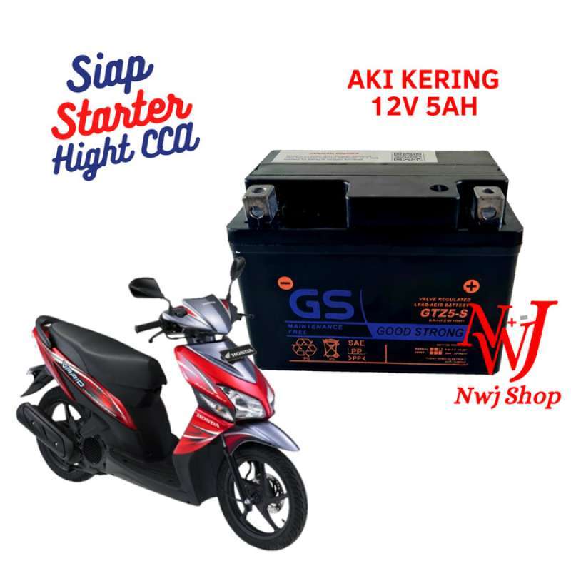 Promo Aki Motor Honda Vario 110 Cw, Techno Helm In Gtz5S Gs Y Accu