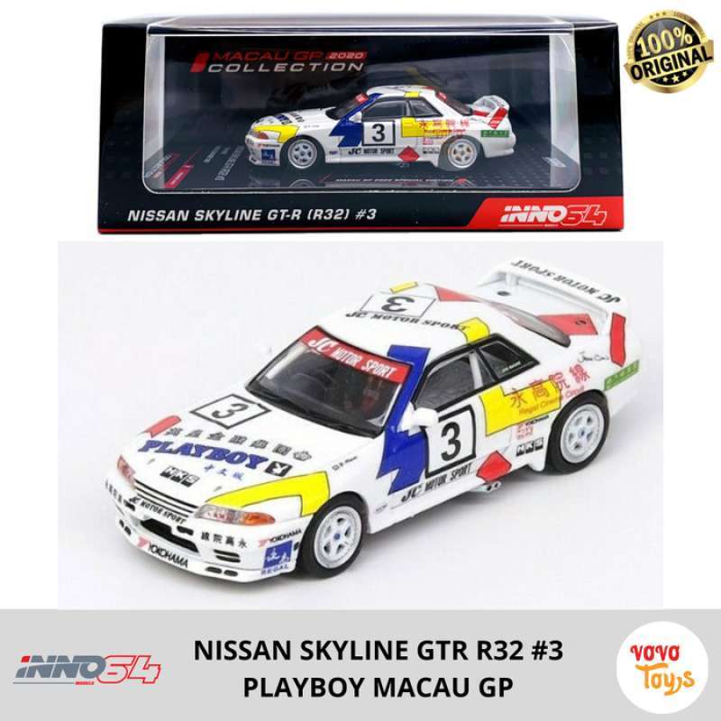 Promo Inno 1/64 Nissan Skyline GTR R32 Playboy Macau GP 2020 #3 Diskon ...