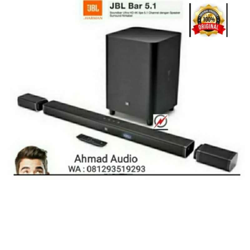 Promo JBL Bar 5.1 JBL Soundbar 5.1 Wireless Subwoofer Diskon 23 di