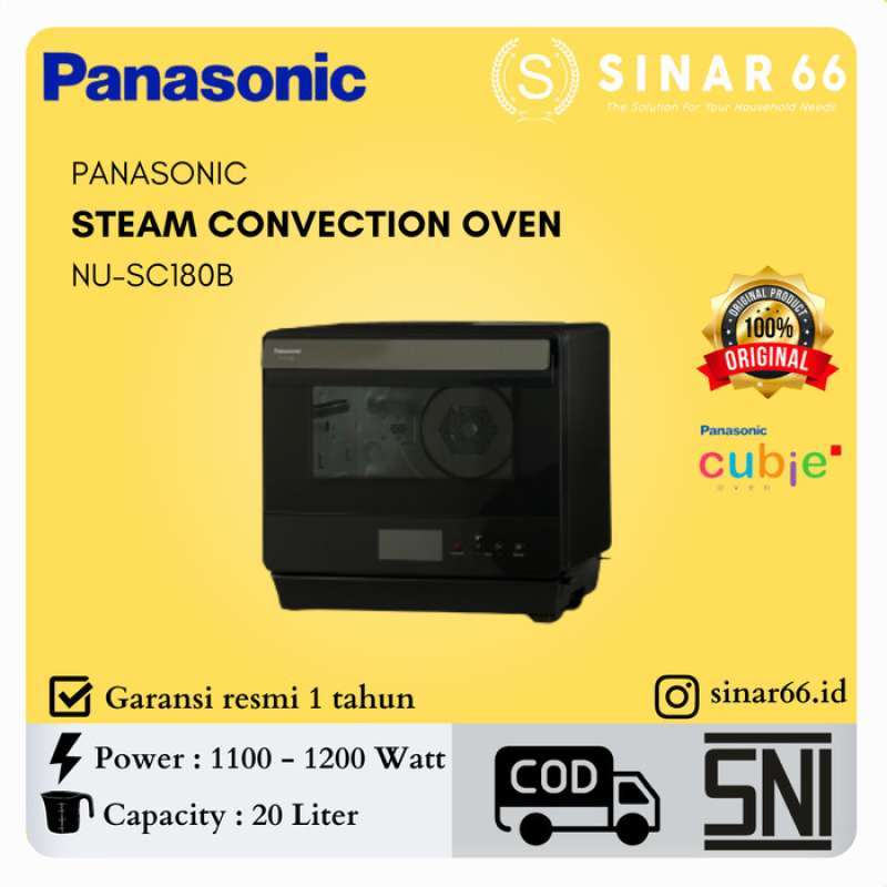 Promo PANASONIC CUBIE CONVECTION OVEN MICROWAVE AIR FRY NUSC180B NU