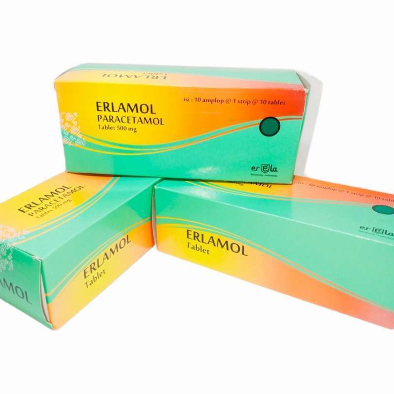 Erlamol Promo Erlamol Paracetamol 500mg - Pereda Demam Dan Nyeri Kotak Isi 100 ...