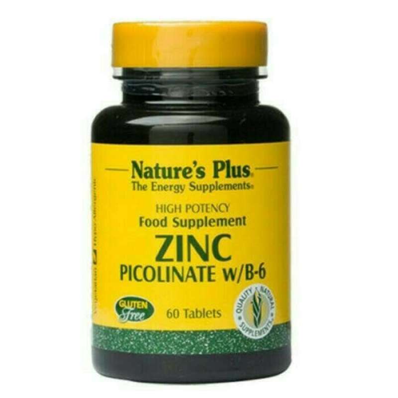 Promo Nature's Plus Zinc Picolinate w/B6 (60 Tablet) Diskon 23 di