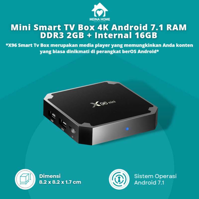 Promo SMART TV BOX ANDROID 7.1 STB DIGITAL SETUP BOX ANDROID RAM 2GB ...
