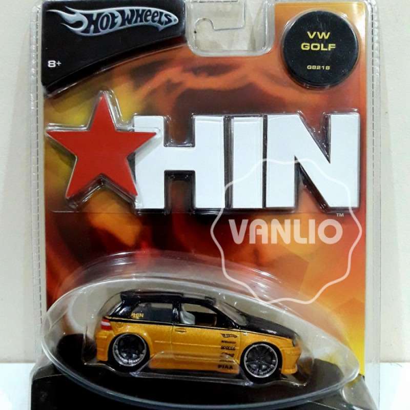 Jual Hot Wheels HIN Hot import Nights VW Golf Black and Gold 1:50 di