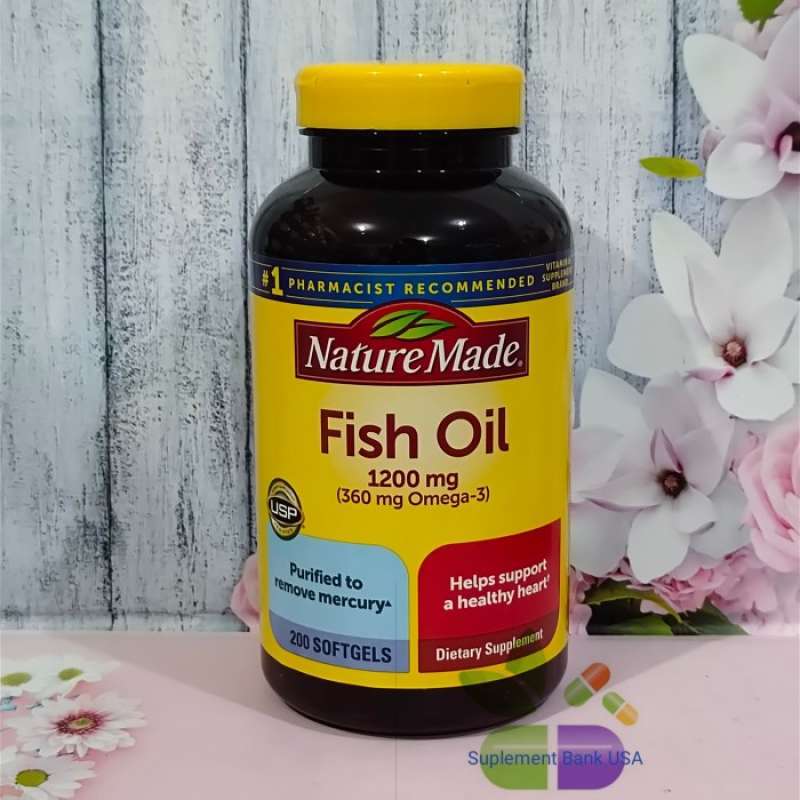 Promo Nature Made Fish Oil 1200 Mg 200 Softgels Diskon 23 di Seller