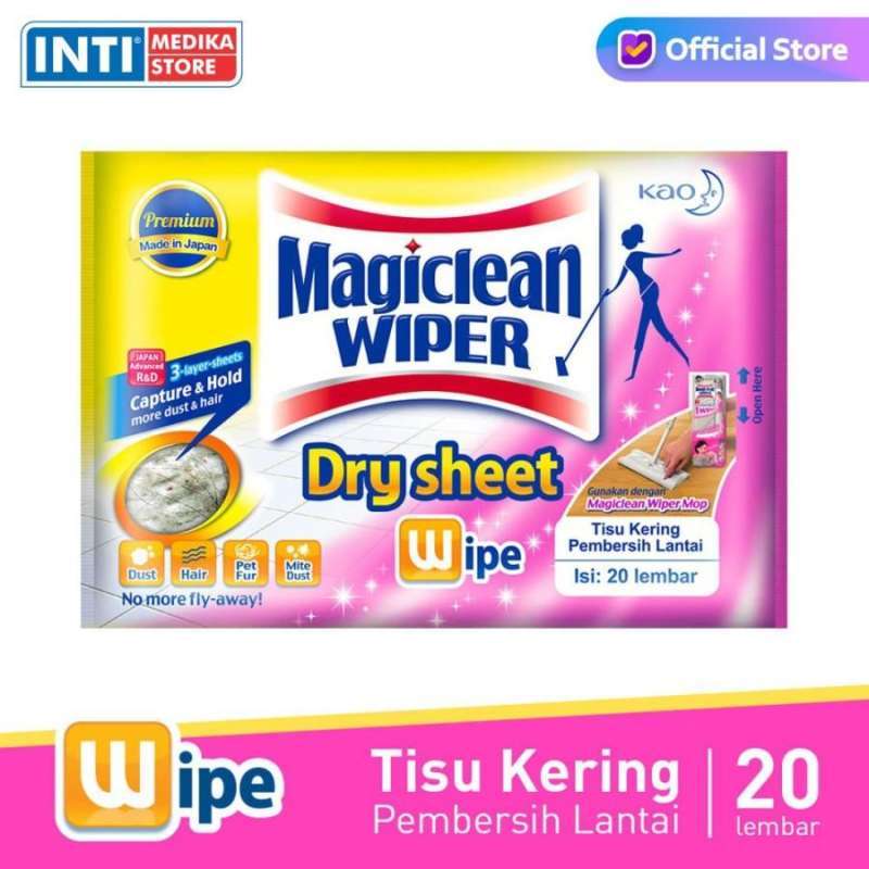 Jual MAGICLEAN Wiper Wet / Dry Sheet REFILL Tisu Pembersih Lantai di Seller INTI MEDIKA