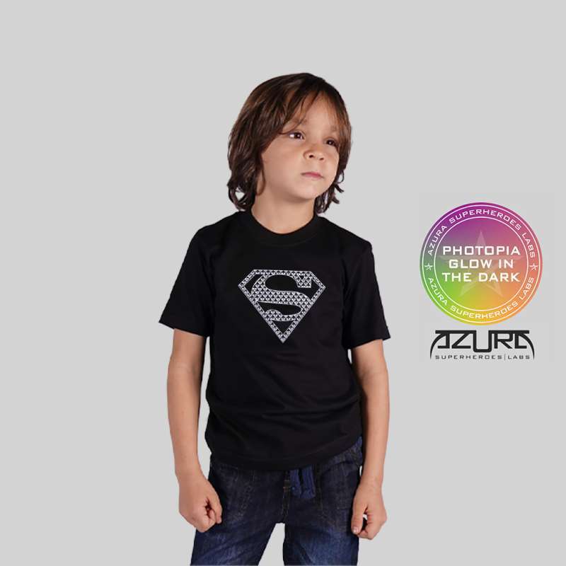 Promo kaos azura dc comics original superman comic logo motif anak
