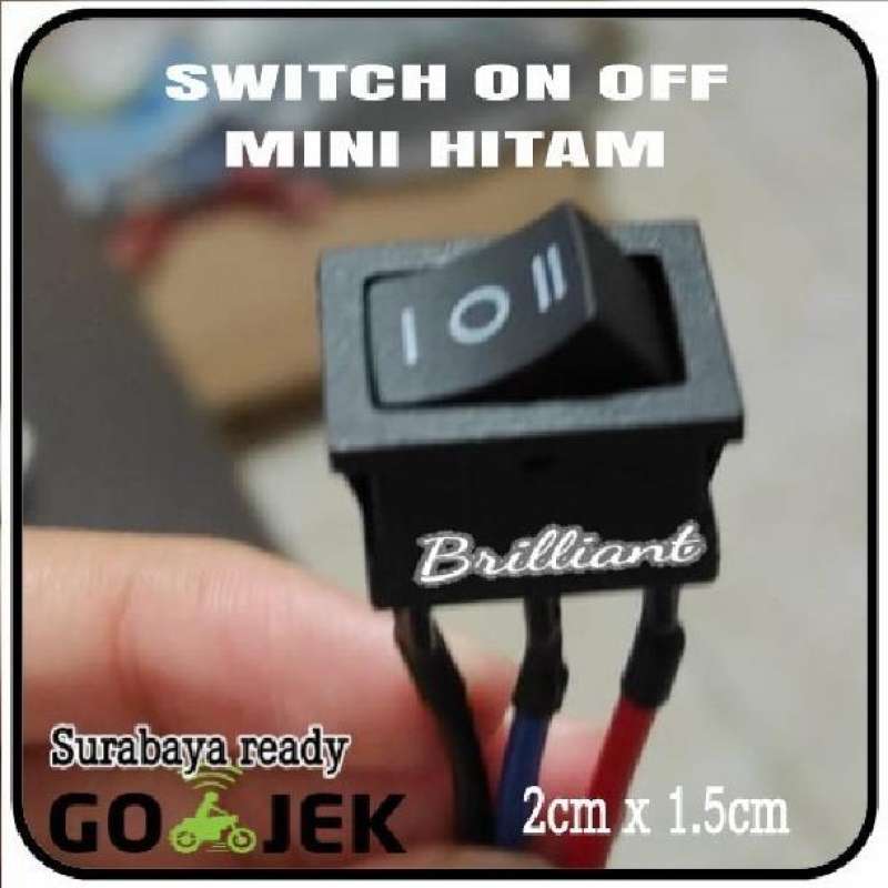 Promo Switch Saklar ON OFF Bulat Mini DC - Model Geser / Pencet Push ...