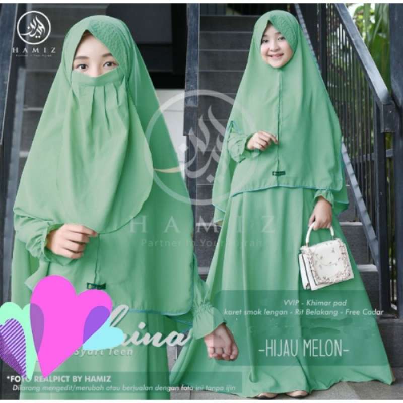 Promo BAJU MUSLIM ANAK SET 2IN1 CADAR ABGLB/ GAMIS ANAK 813 TAHUN SET