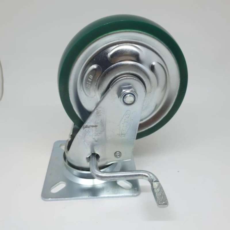 Promo Roda Pu Hijau Hito 5 Inch Rem Diskon 23% Di Seller Meepo - Kebon ...