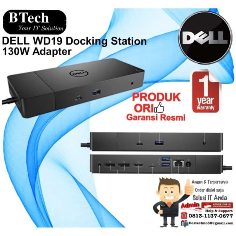 Promo DELL WD19 Docking Station with 130W Adapter Diskon 23% di Seller ...