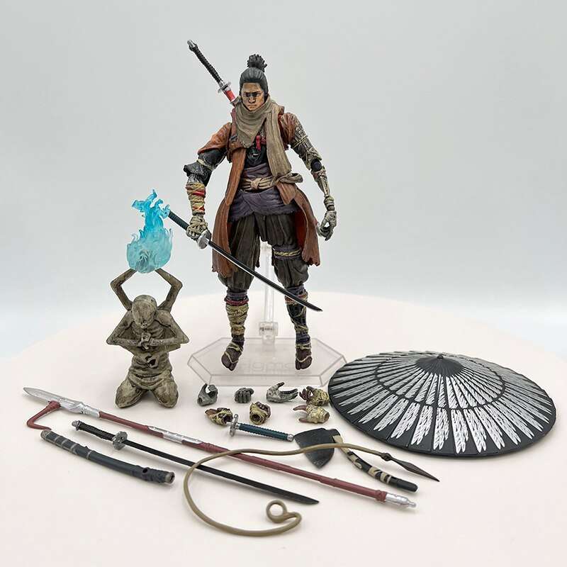 Promo 20cm SEKIRO SHADOWS DIE TWICE Anime Figure Figma 483DX Sekiro