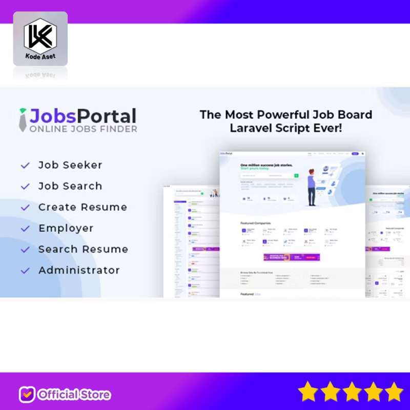 Jual Source Code Aplikasi Jobs Portal - Job Board Laravel Script By ...