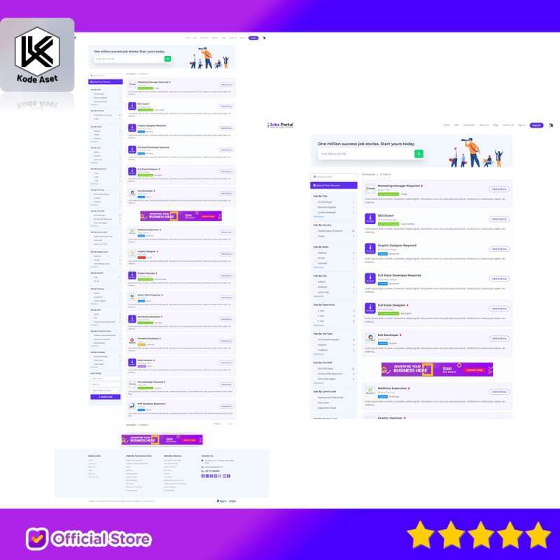 Jual Source Code Aplikasi Jobs Portal - Job Board Laravel Script By ...