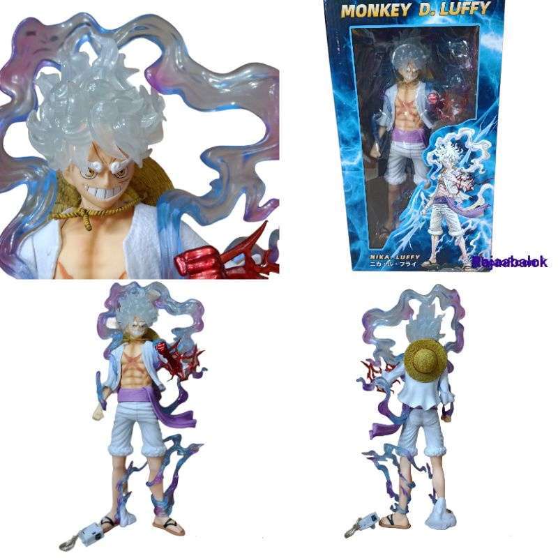 Promo Mainan Action Figure One Piece Monkey D Luffy Gear 5 Sun God Nika ...