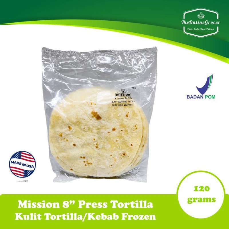 Jual Mission Tortillas Wrap Frozen Tortillas Press 8 Inch 20cm Isi ...