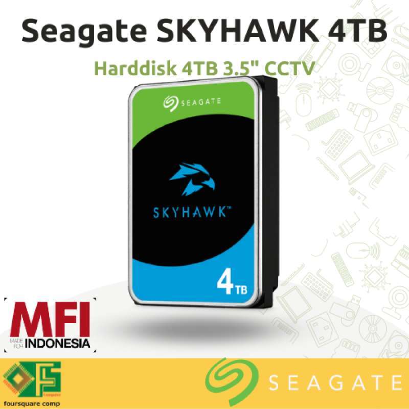 Jual Seagate Skyhawk 4tb Harddisk Cctv 3.5 Inch Resmi Mfi Di Seller ...
