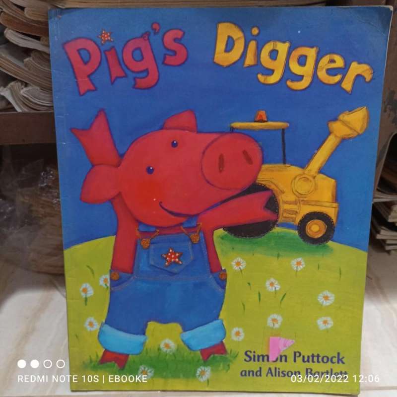 Jual Buku Cerita Anak Bergambar Bahasa Inggris Pigs Digger Simon Di
