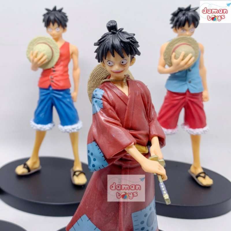 Promo action figure one piece luffy wano Anime Pajangan Koleksi Paket
