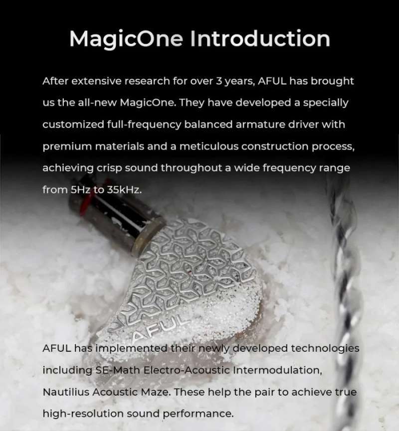Jual Aful Magic One Magicone Single Ba With Nautilus Maze Tube Earphone ...