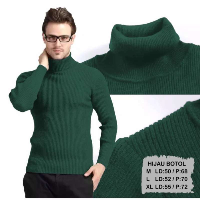 Kaos turtleneck pria new arrivals