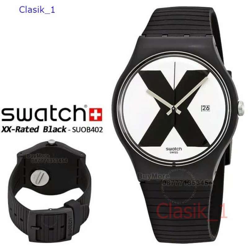 Promo Original 100 Jam Tangan Unisex Swatch Suob402 Xx rated Black Garansi Resmi 2 Tahun Diskon 35 Di Seller Clasik1 Jakarta Pusat Kota Jakarta Pusat Blibli