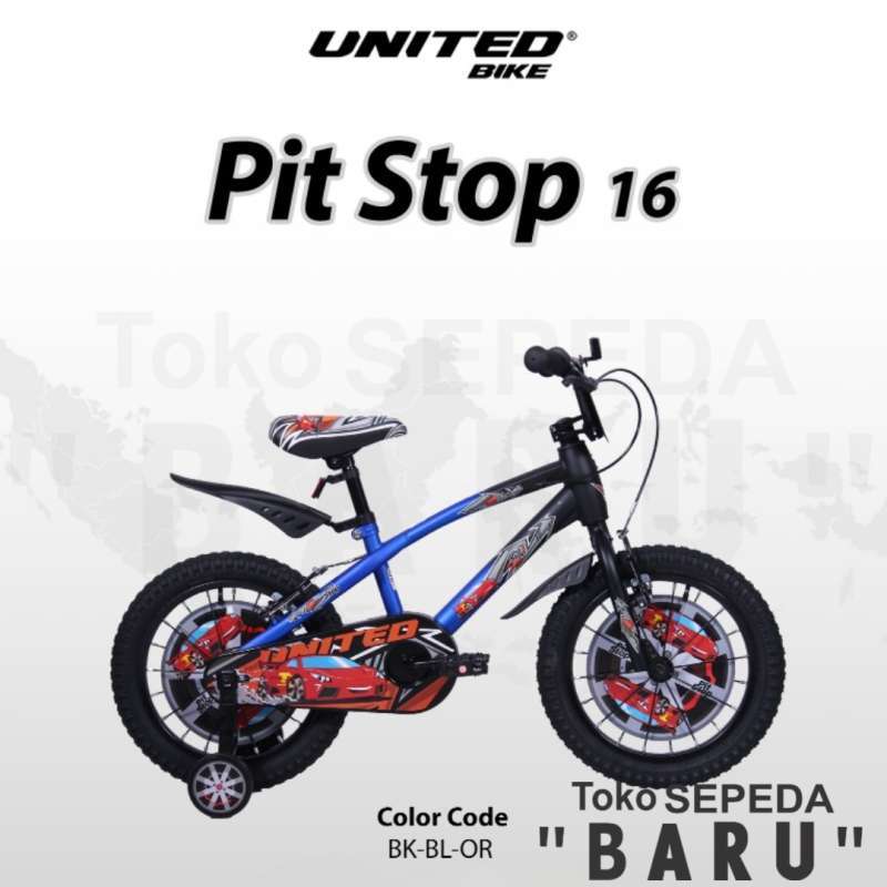 Jual TB Sepeda BMX UNITED PIT STOP Ukuran 12 16 18 Inch di