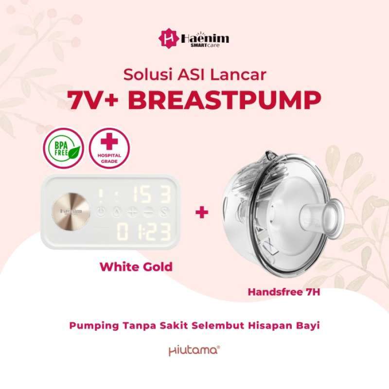 Promo Pompa Asi Elektrik Haenim Breast Pump 7V+ Anti Sakit Portable