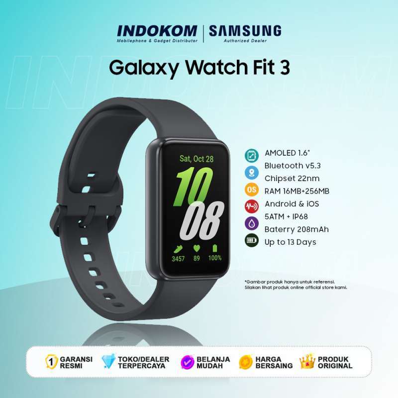 Samsung Galaxy Fit 5ATM IP68 Rating Sport Band Garansi Resmi