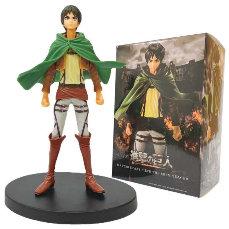 WANSHI Eren Yeager Figure, L'attacco dei giganti, Action Figure Cosplay Anime Giocattoli Modello in PVC Ornamenti da Collezione Giocattoli Bambola Cartoon Giocattoli per Bambini Adulti Regalo Con