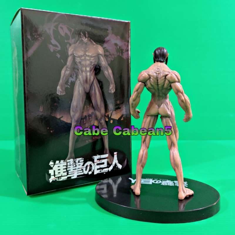 WANSHI Eren Yeager Action Figure - Attack On Titan - PVC Da Collezione 8,6 Cm Con Portachiavi - Regalo Per Fan