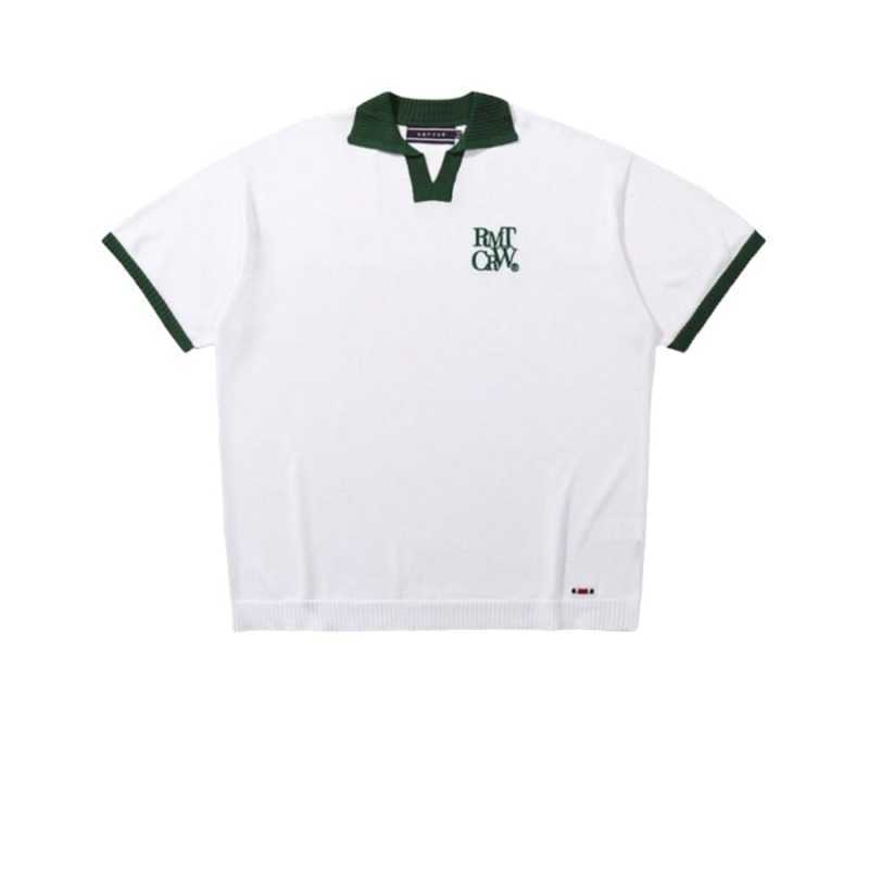 Jual Rmtcrw Romantic Crown Logo Polo Shirt White 100