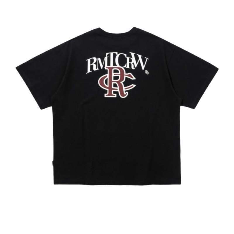 [ROMANTIC CROWN]★ATHLETIC LOGO TEE SHIRT Jual Rmtcrw Romantic Crown Athletic Logo Black Tee 100