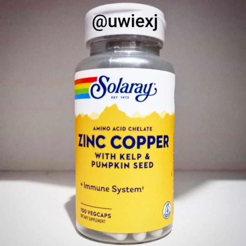 Promo Zinc Copper Solaray Zinc Copper Isi 100 Vegcaps Zinc 50mg+copper