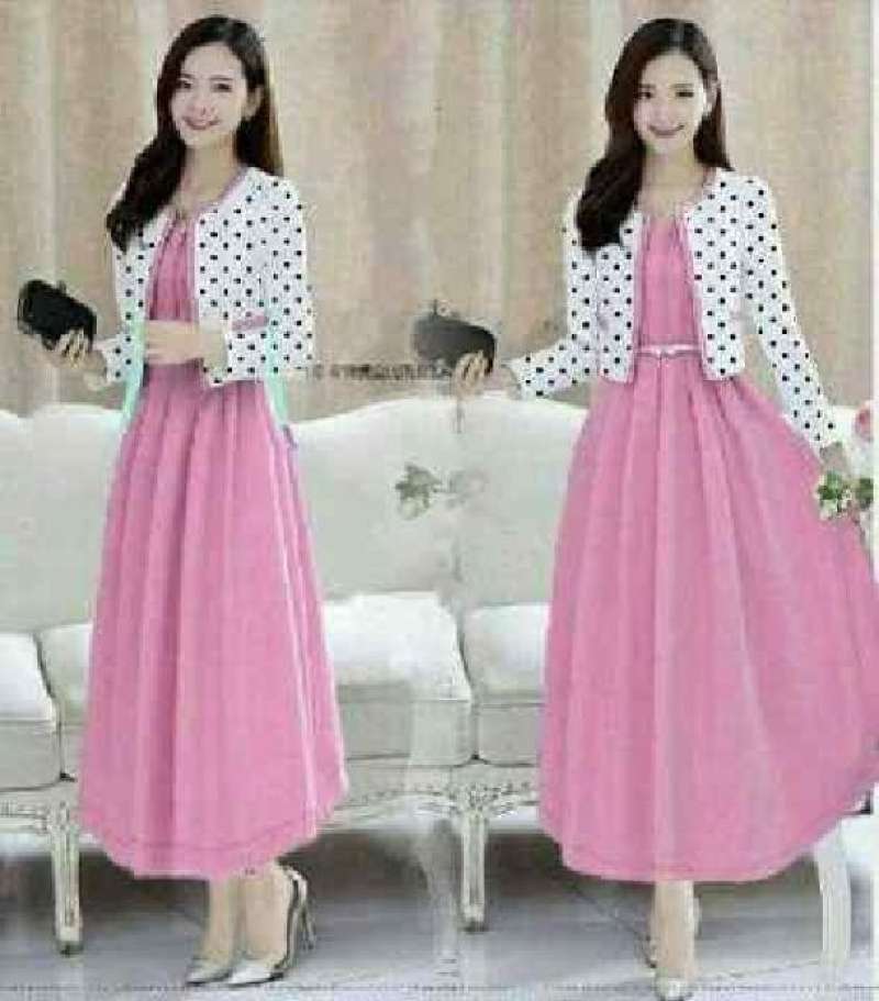 Dress dan cardigan on sale