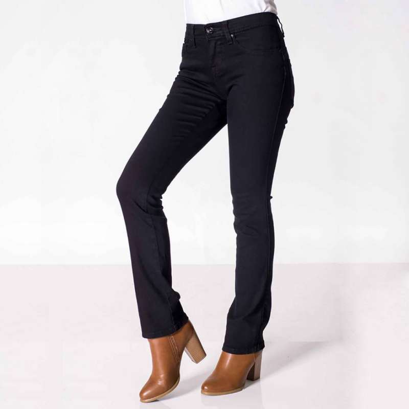 C2 Timber Black Jeans Push Up Boot Cut Wanita