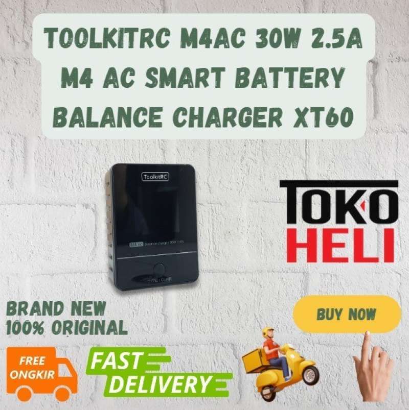 Promo Toolkitrc M4ac 30w 2.5a M4 Ac Smart Battery Balance Charger Xt60 ...